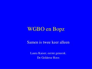 WGBO en Bopz