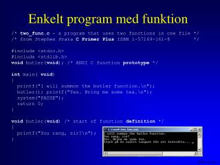 Enkelt program med funktion