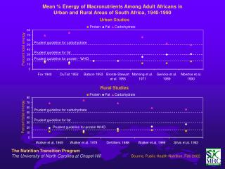 Mean % Energy of Macronutrients Among Adult Africans in