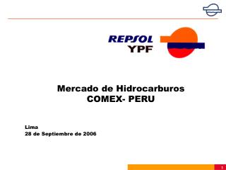 Mercado de Hidrocarburos COMEX- PERU