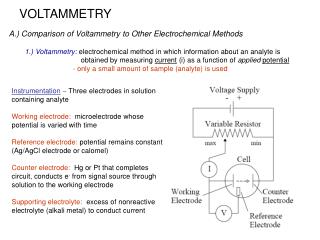 VOLTAMMETRY