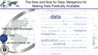 The Now and Now for Data: Metaphors for Making Data Publically Available