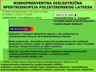 NISKOFREKVENTNA DIELEKTRIČNA SPEKTROSKOPIJA POLISTIRENSKOG LATEKSA