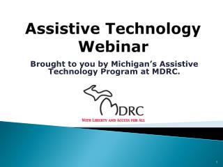 Assistive Technology Webinar