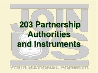 203 Partnership Authorities and Instruments