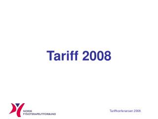 Tariff 2008