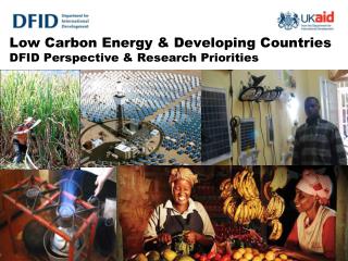 Low Carbon Energy &amp; Developing Countries DFID Perspective &amp; Research Priorities