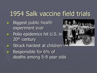 1954 Salk vaccine field trials