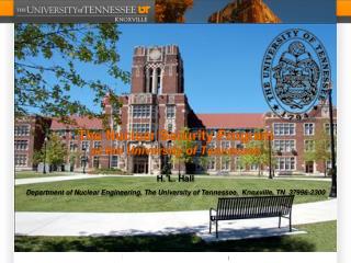 The Nuclear Security Program at the University of Tennessee