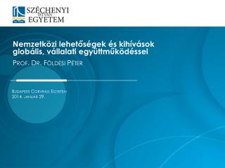 Budapesti Corvinus Egyetem 2014. január 29.