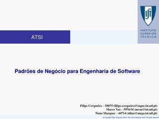 Padrões de Negócio para Engenharia de Software