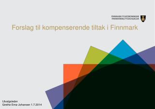 Forslag til kompenserende tiltak i Finnmark