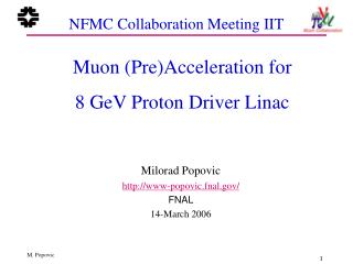 NFMC Collaboration Meeting IIT