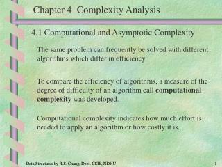 Data Structures by R.S. Chang, Dept. CSIE, NDHU