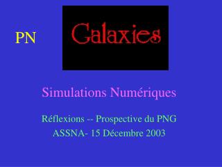 Simulations Numériques