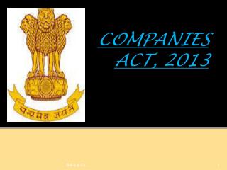 COMPANIES ACT, 2013