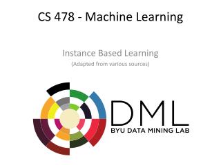 CS 478 - Machine Learning