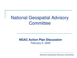 National Geospatial Advisory Committee