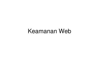 Keamanan Web