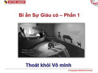 Bí ẩn Sự Giàu có – Phần 1