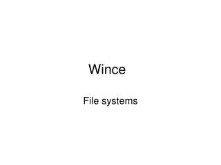Wince