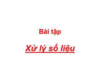 Bài tập