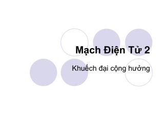 Mạch Điện Tử 2