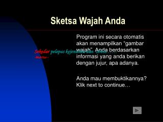 Sketsa Wajah Anda