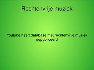 Rechtenvrije muziek