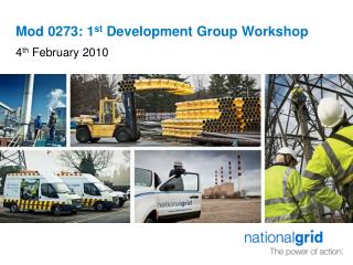 Mod 0273: 1 st Development Group Workshop