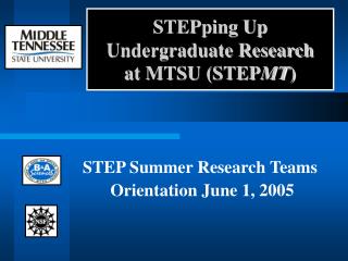 STEPping Up Undergraduate Research at MTSU (STEP MT )