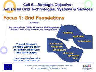 Call 5 – Strategic Objective: Advanced Grid Technologies, Systems &amp; Services