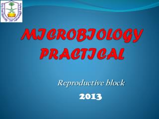 MICROBIOLOGY PRACTICAL