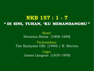 NKB 157 : 1 - 7