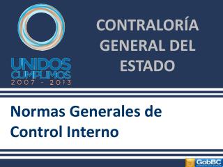 Normas Generales de Control Interno