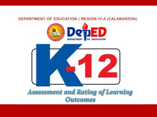 Assessment and Rating of Learning Outcomes