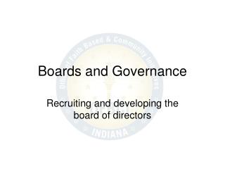 Boards and Governance