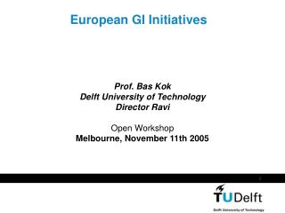 European GI Initiatives