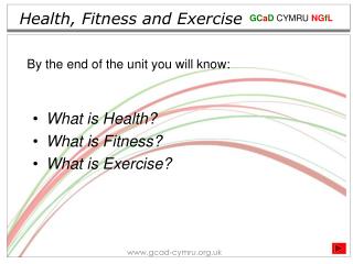 Health, Fitness and Exercise