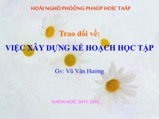 HOÄI NGHÒ PHÖÔNG PHAÙP HOÏC TAÄP