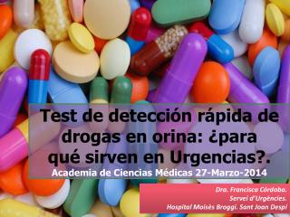 Test de detección rápida de drogas en orina: ¿para qué sirven en Urgencias?.