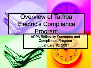 Overview of Tampa Electric’s Compliance Program