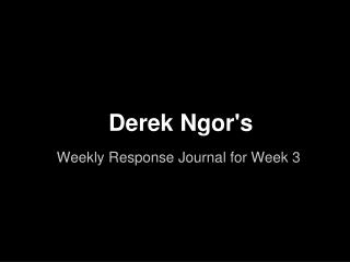 Derek Ngor's