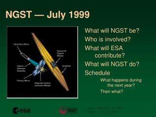 NGST — July 1999
