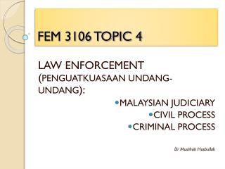 FEM 3106 TOPIC 4