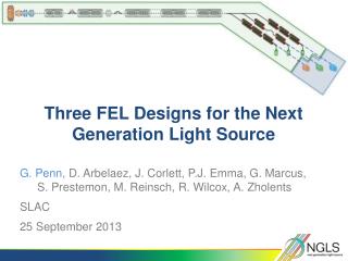 Three FEL Designs for the Next Generation Light Source