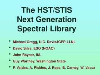 The HST/STIS Next Generation Spectral Library