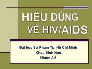 VỀ HIV/AIDS