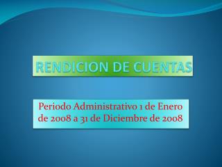 RENDICION DE CUENTAS