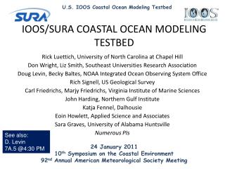 24 January 2011 10 th Symposium on the Coastal Environment